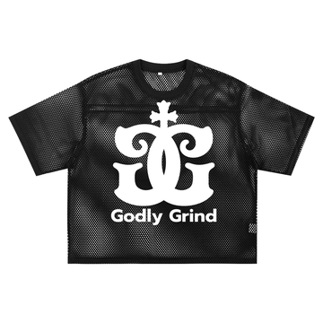 See-through Boxy Net T-shirt - Godlygrind