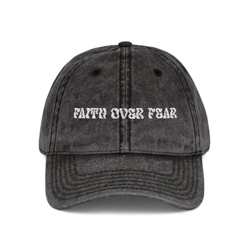 Faith Over Fear Vintage Cap - Godlygrind