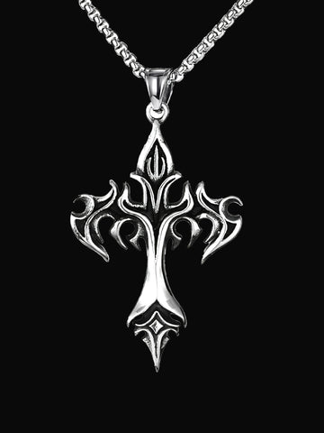 Flame Cross Necklace