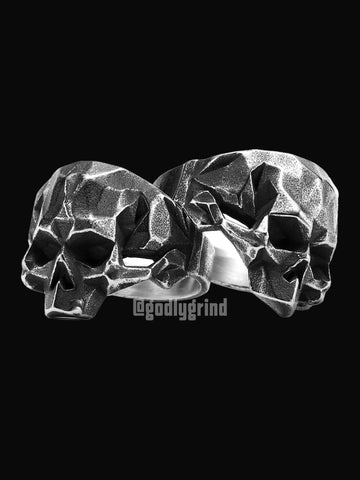 Geometric Skull Rings