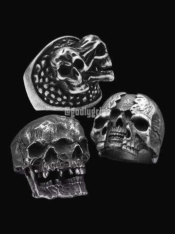 Schizophrenia Skull Rings