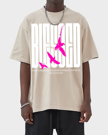 Every challenge is a blessing in disguise, shaping us for the better Acid Wash Tshirt - Godlygrind
