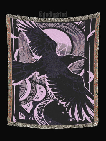 Raven Woven Blanket