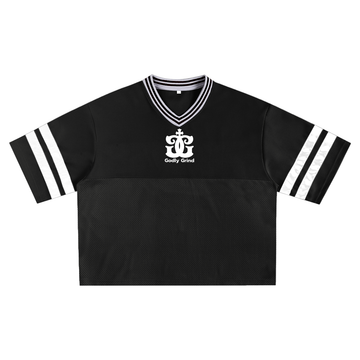Taped Mesh Boxy T-shirt - Godlygrind