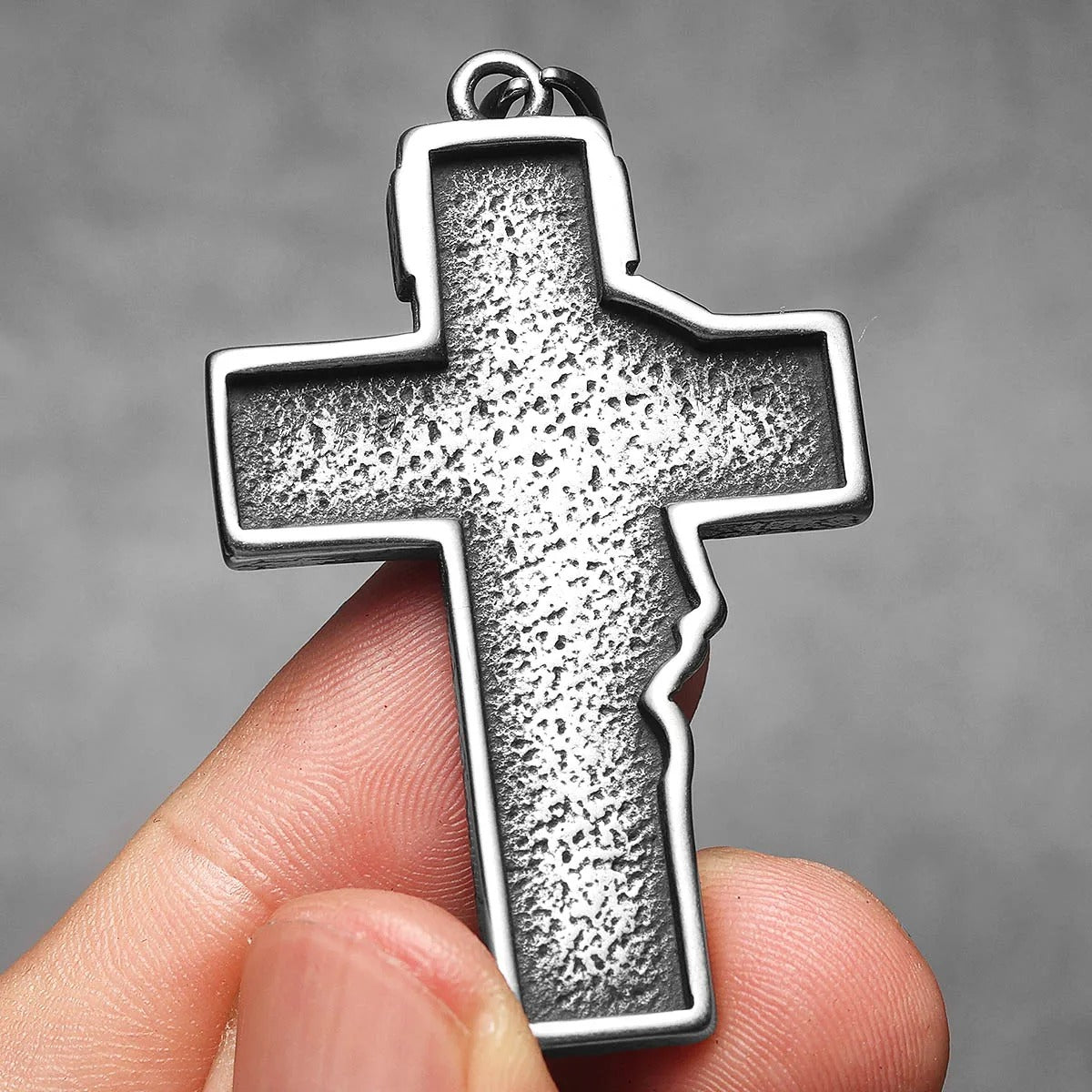 3D Jesus Cross Amulets Stainless Steel Necklaces