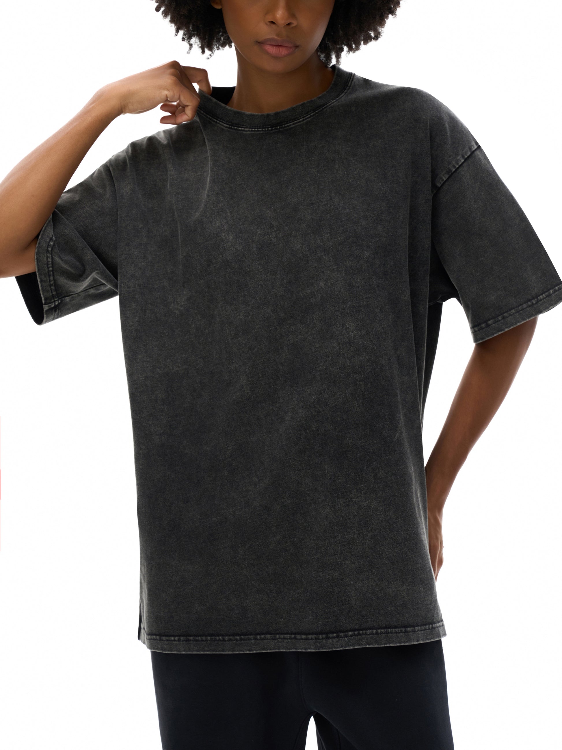 Faith Over Fear Pixel Design Acid Wash Tshirt - Godlygrind