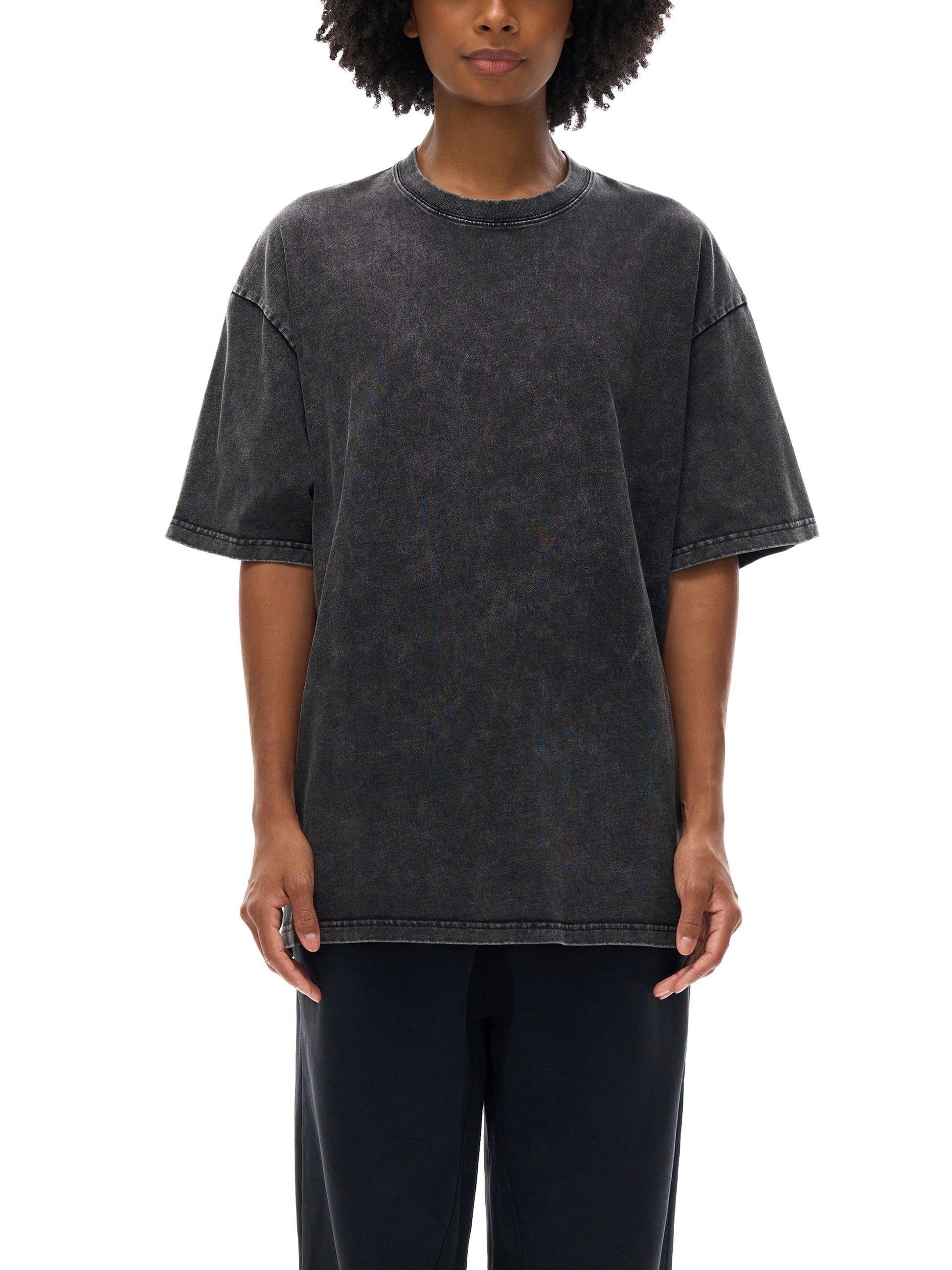 Faith Over Fear Pixel Design Acid Wash Tshirt - Godlygrind