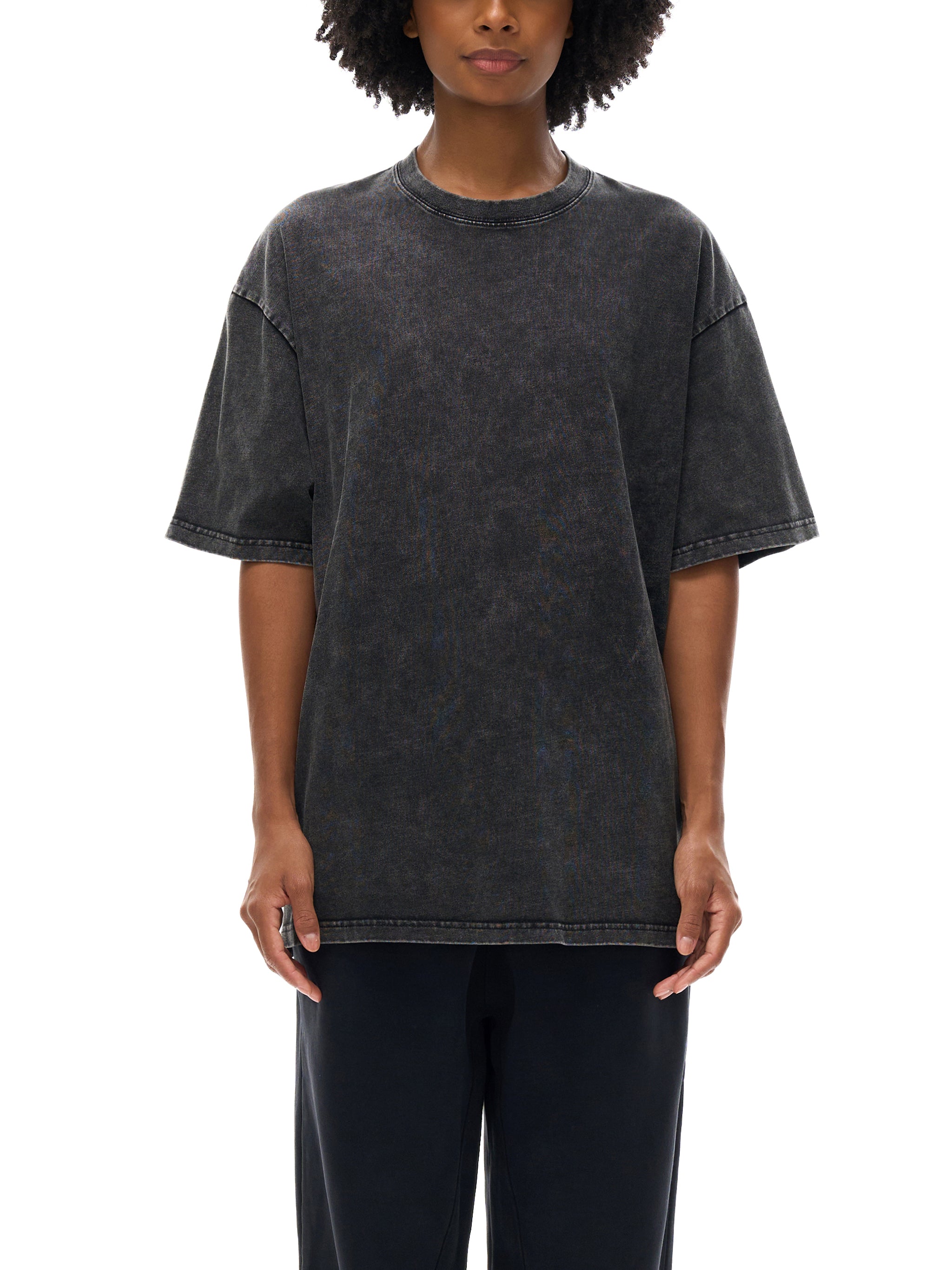Faith Over Fear Pixel Design Acid Wash Tshirt - Godlygrind