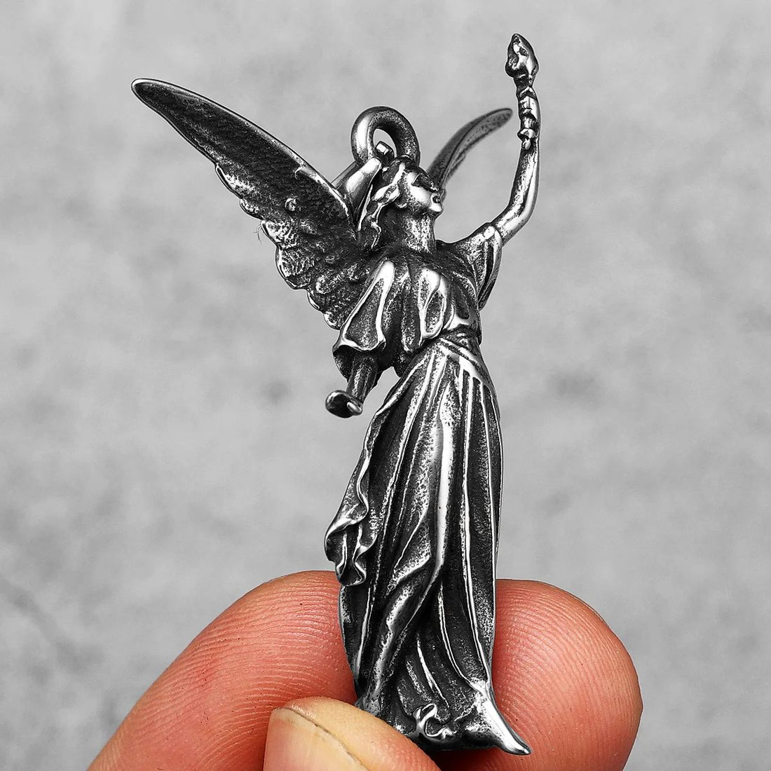 Angel Statue Of Liberty Stainless Steel Necklaces
