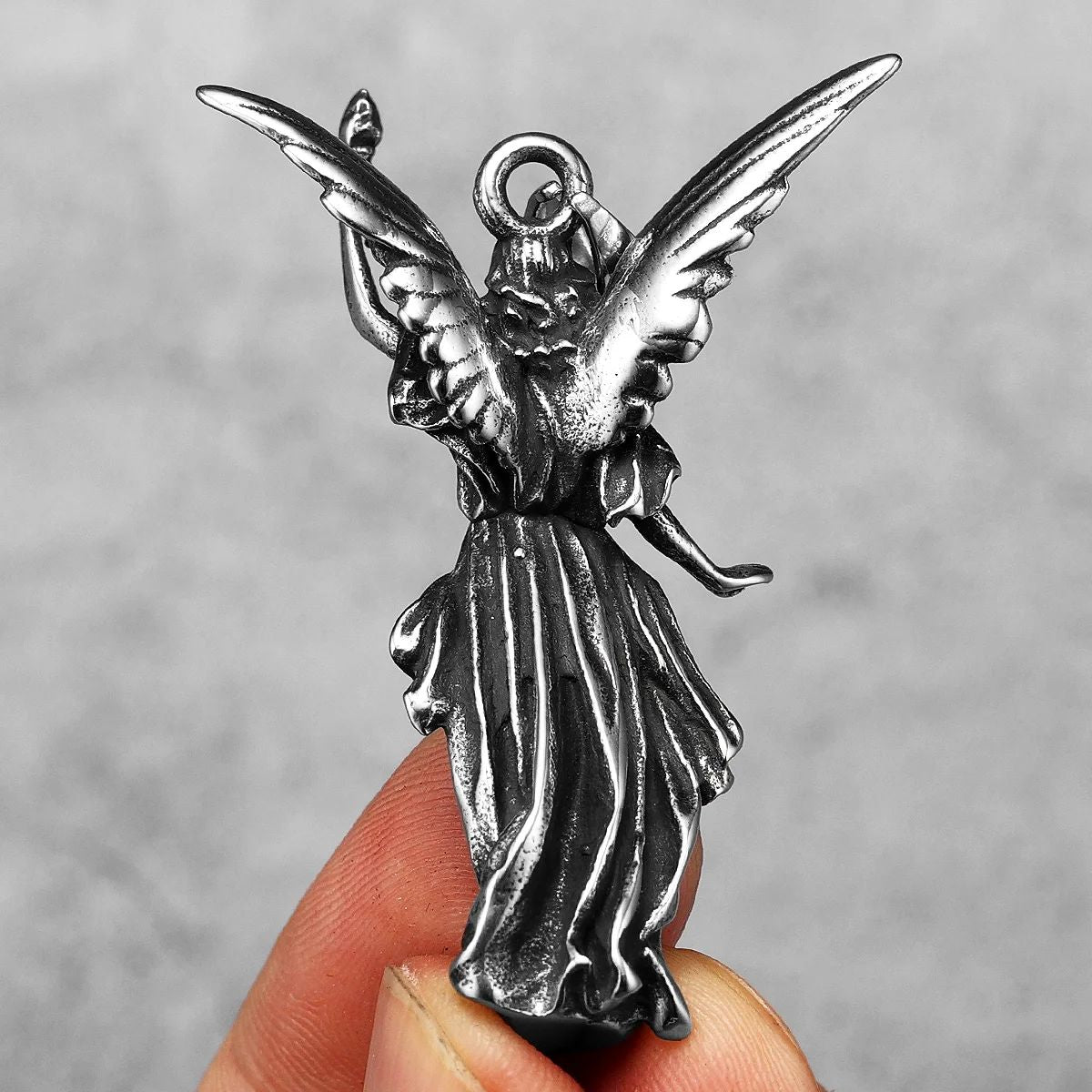 Angel Statue Of Liberty Stainless Steel Necklaces