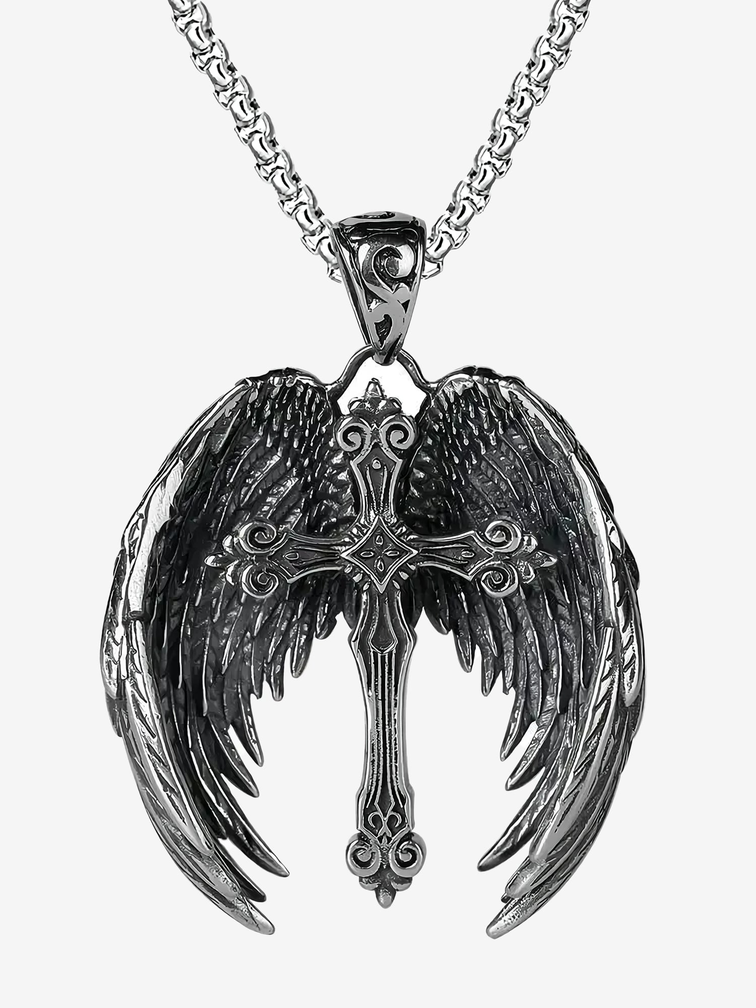 Angelic Cross Necklace – Symbol of Faith, Protection & Freedom - Godlygrind