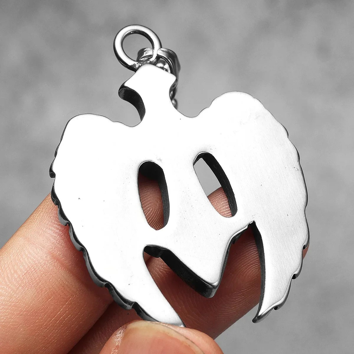 Angelic Valor Pendant – Angel Wings Cross Necklace