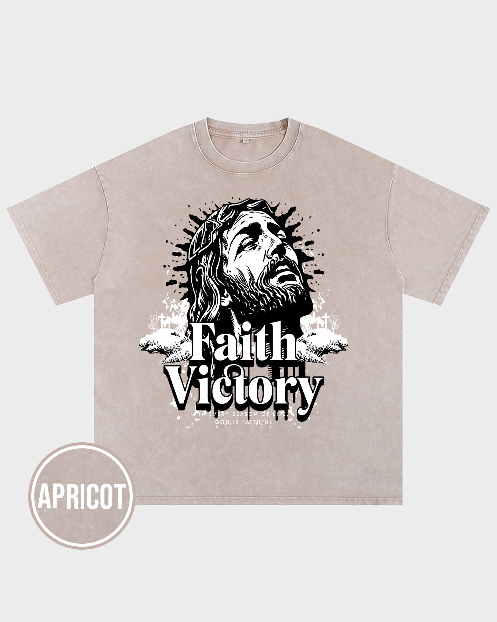 God is faithful through every season of life Acid Wash Tshirt - Godlygrind