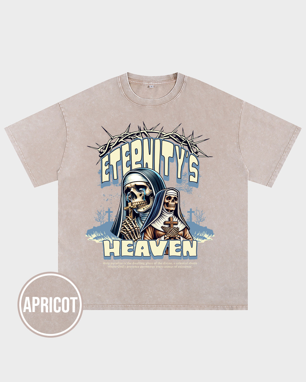 Eternity's Heaven Acid Wash Tshirt - Godlygrind