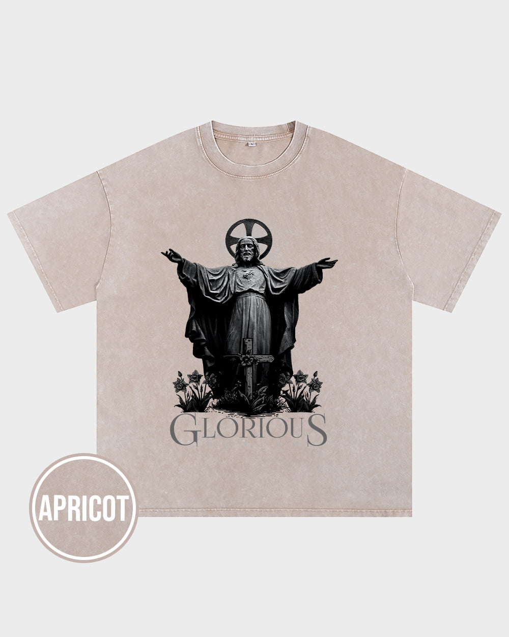 Glorious Savior Acid Wash Tshirt - Godlygrind