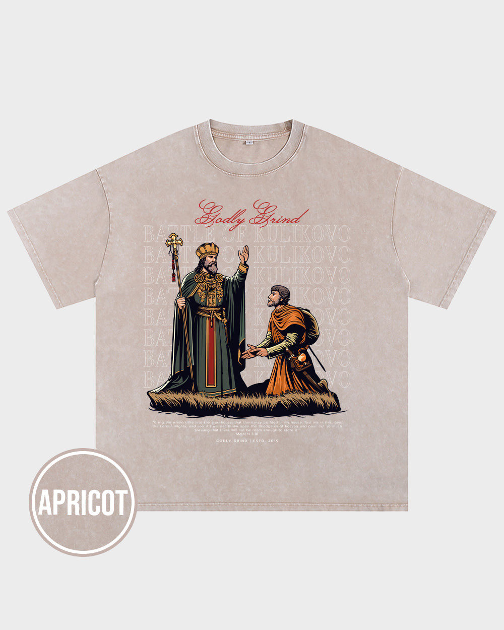 Battle Of Kulikovo Acid Wash T shirt - Godlygrind