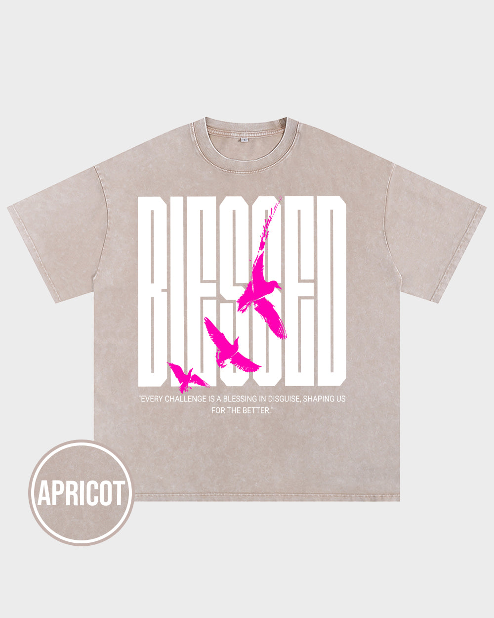 Every challenge is a blessing in disguise, shaping us for the better Acid Wash Tshirt - Godlygrind