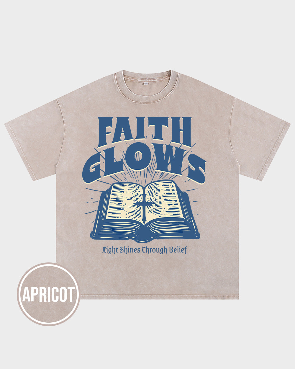 Faith Glows Acid Wash Tshirt - Godlygrind