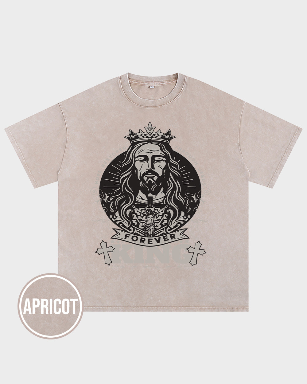 Forever King Acid Wash Tshirt - Godlygrind