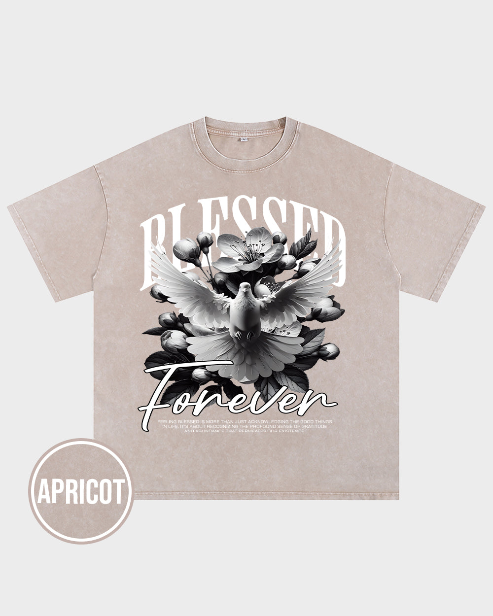 Blessed Forever Acid Wash Tshirt - Godlygrind