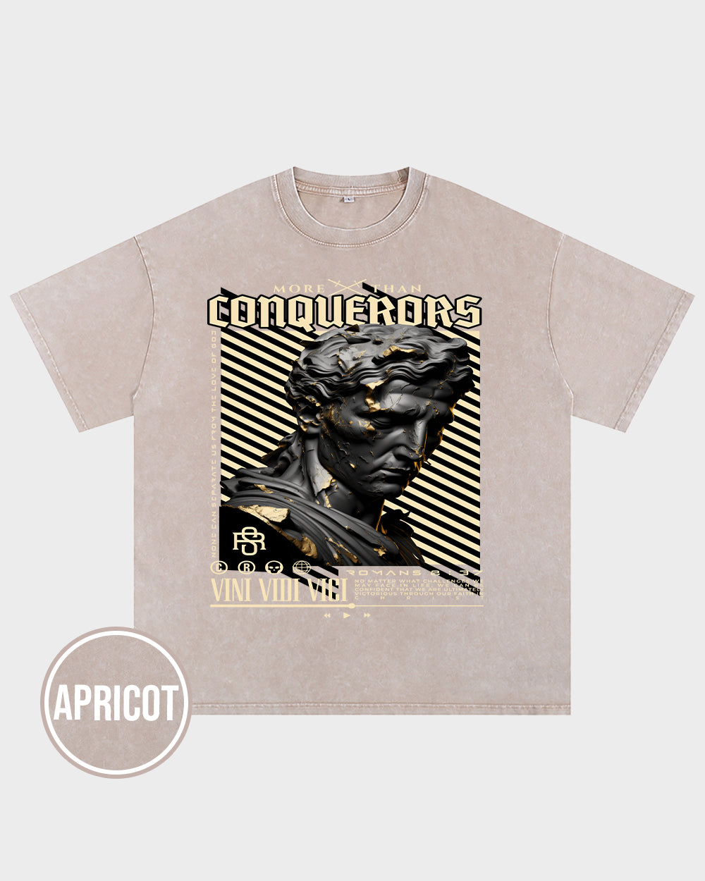 Conquerors Acid Wash Tshirt - Godlygrind
