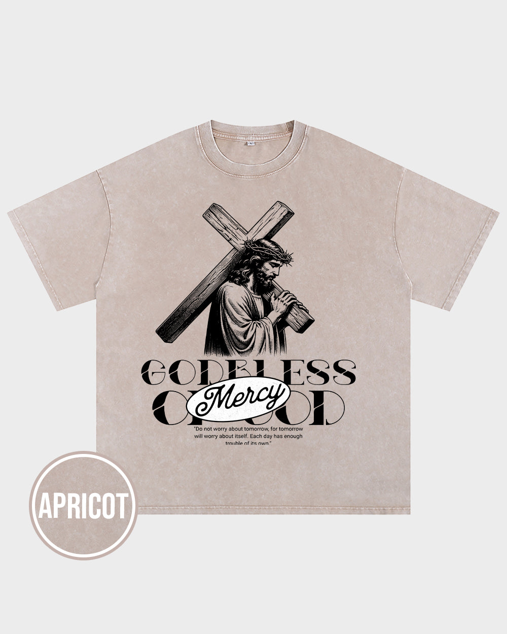 Godbless Mercy Of God Acid Wash Tshirt - Godlygrind