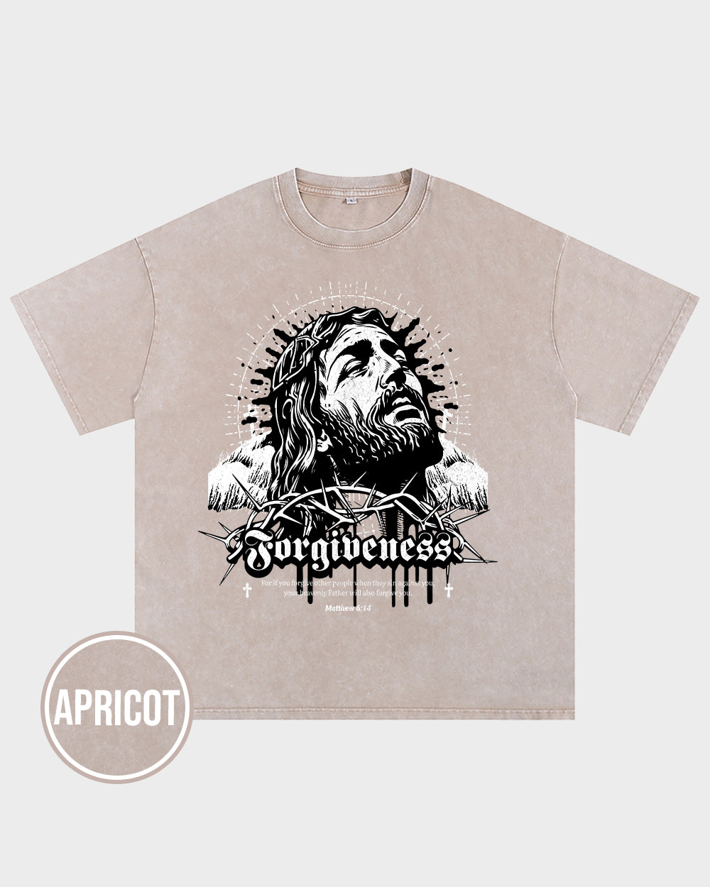 Forgiveness Acid Wash Tshirt - Godlygrind