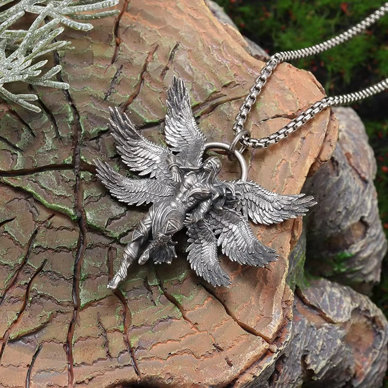 Archangel Sword Guardian Necklace – Divine Warrior Pendant