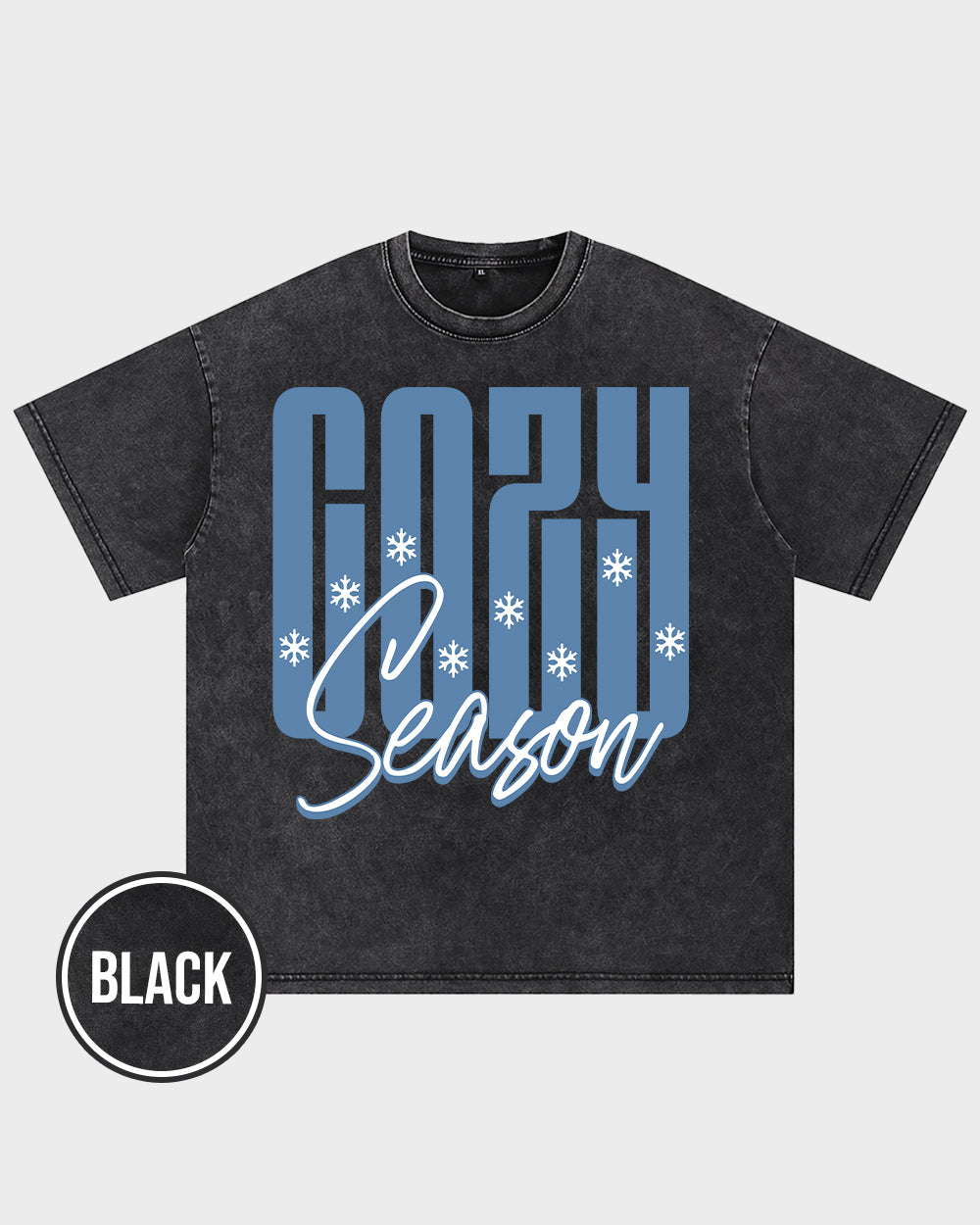 Cozy Season Acid Wash Tshirt - Godlygrind