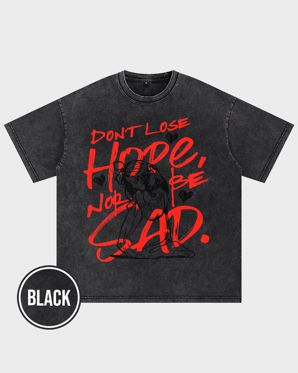 Faith-Don't lose hope Acid Wash Tshirt - Godlygrind