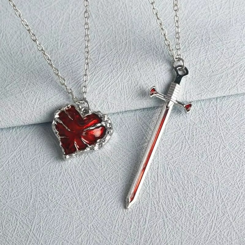 Bloodbound Heart And Blade Necklace