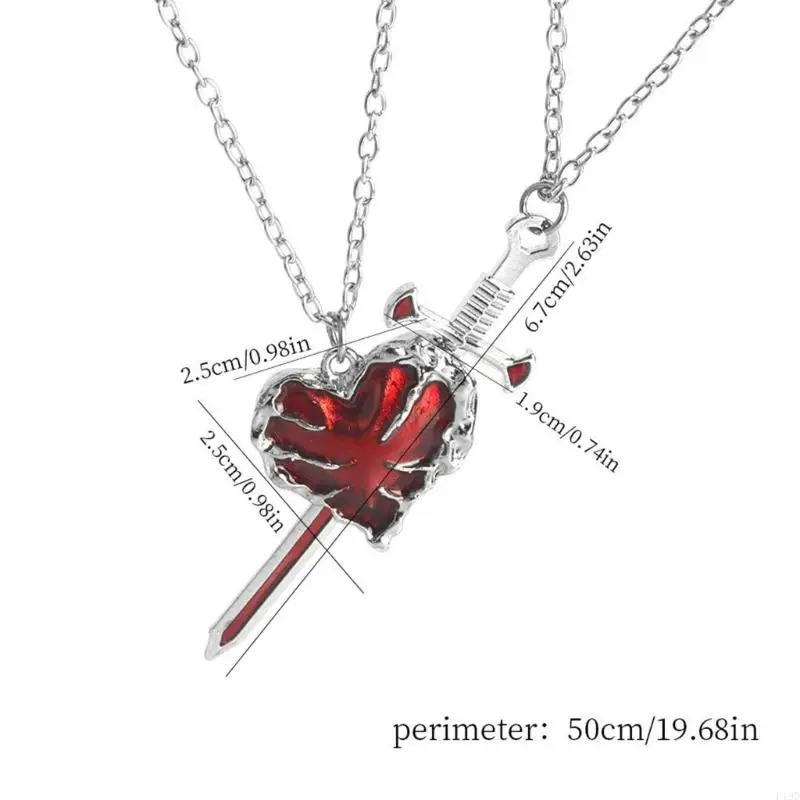 Bloodbound Heart And Blade Necklace