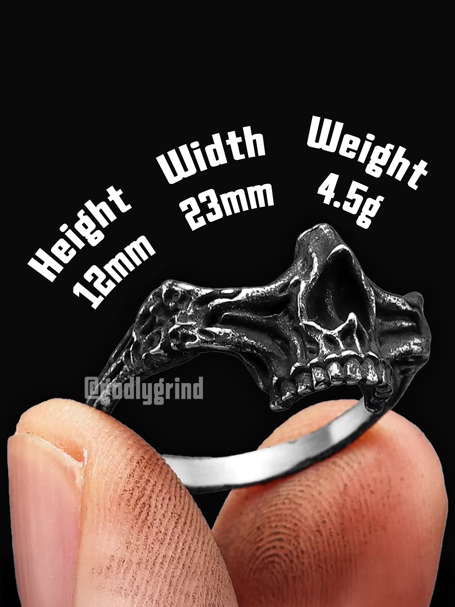 Bridge of Nose Skull Rings