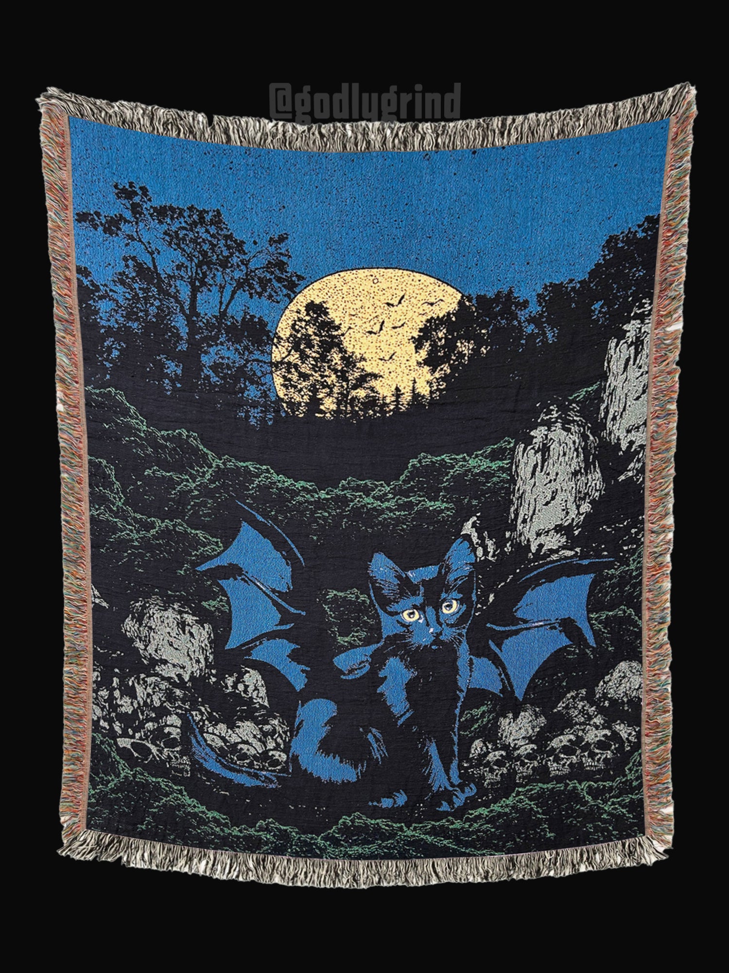 Cat Woven Blanket