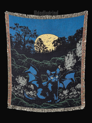 Cat Woven Blanket