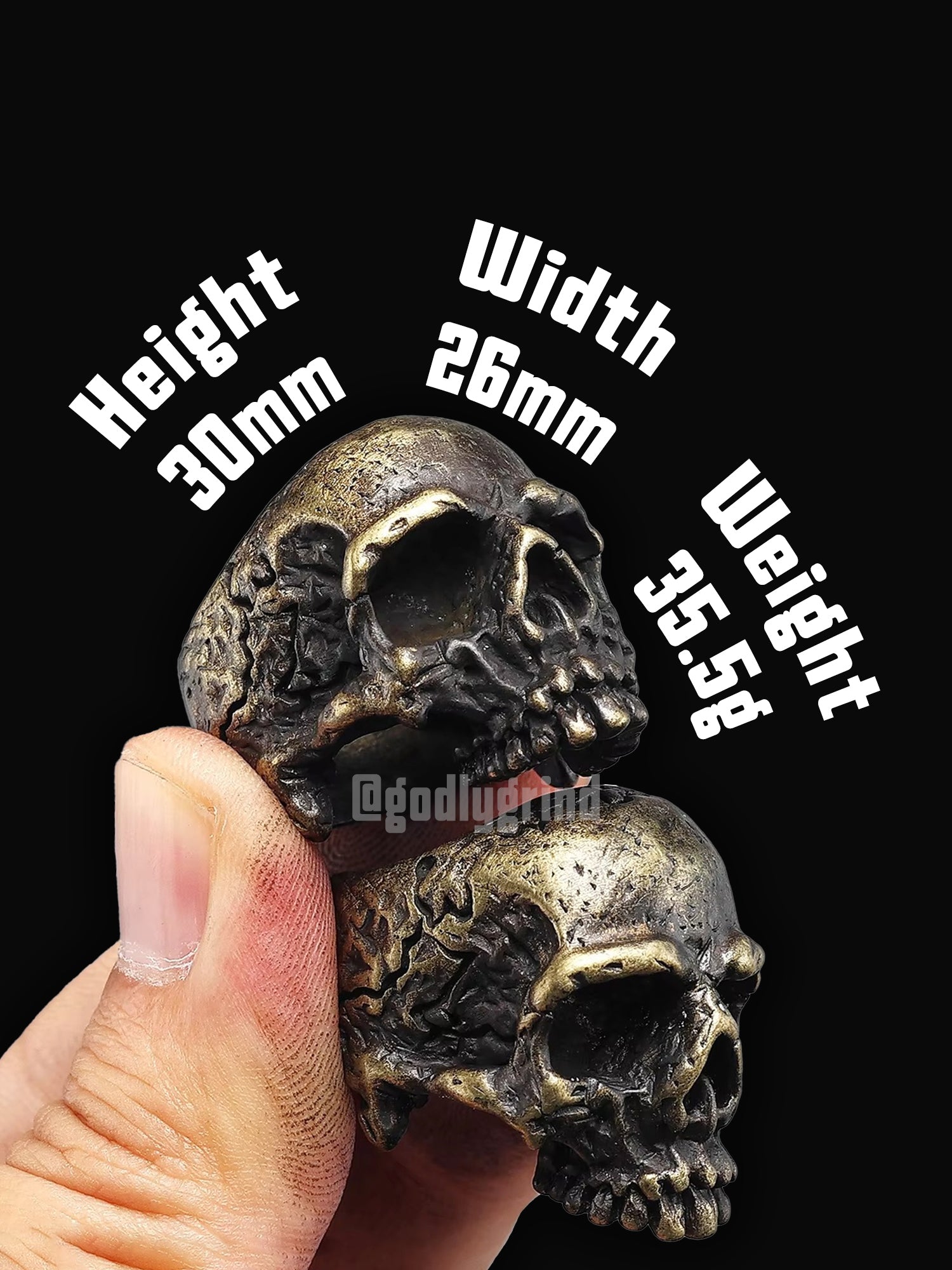 Copper Skull Rings
