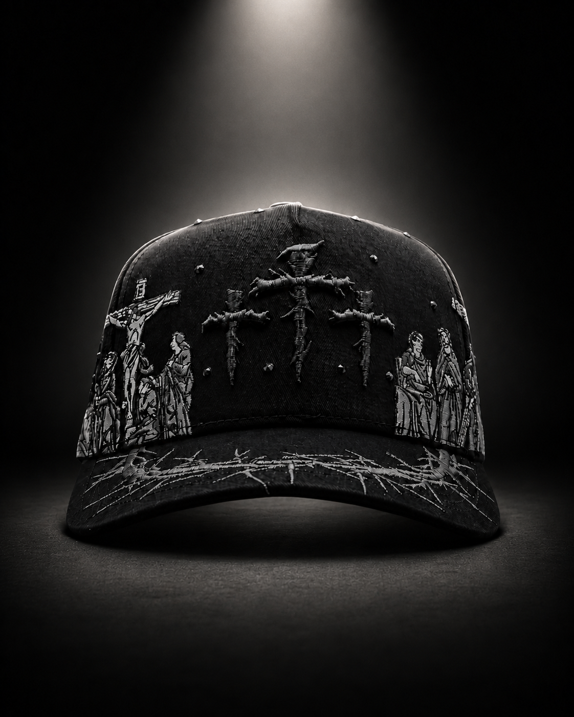 Crucifixion Black Cap
