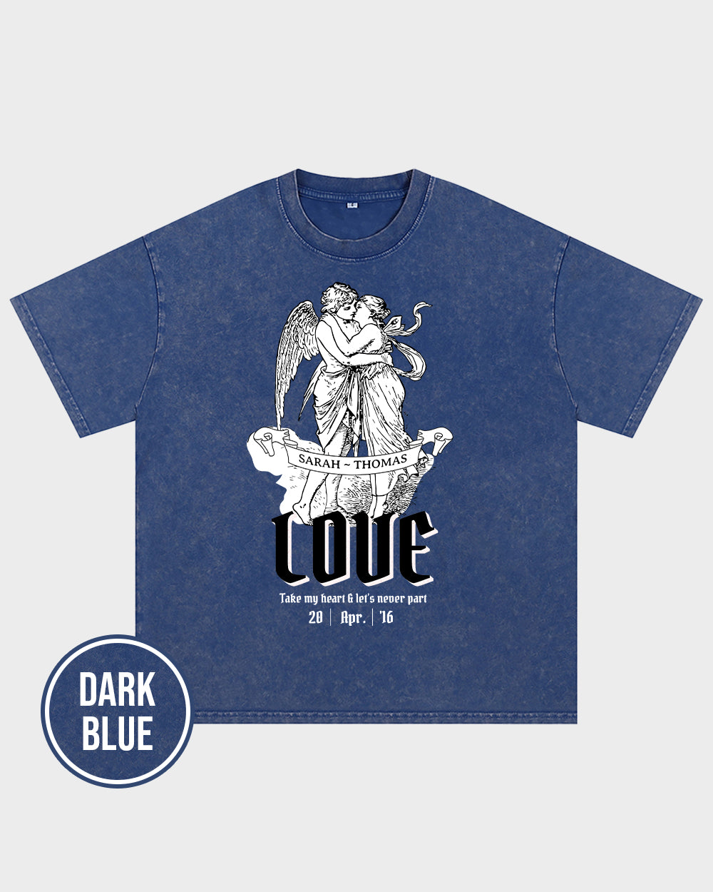 Cupid and Psyche The Lovers Wash Tshirt - Godlygrind