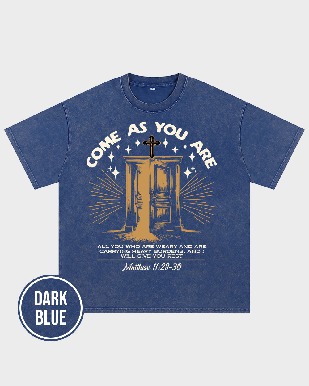 Come As You Are,The Promise of Rest Acid Wash Tshirt - Godlygrind
