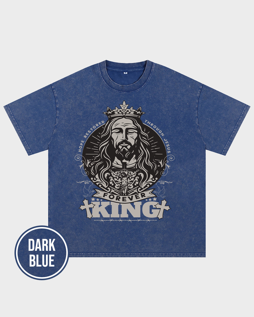 Forever King Acid Wash Tshirt - Godlygrind