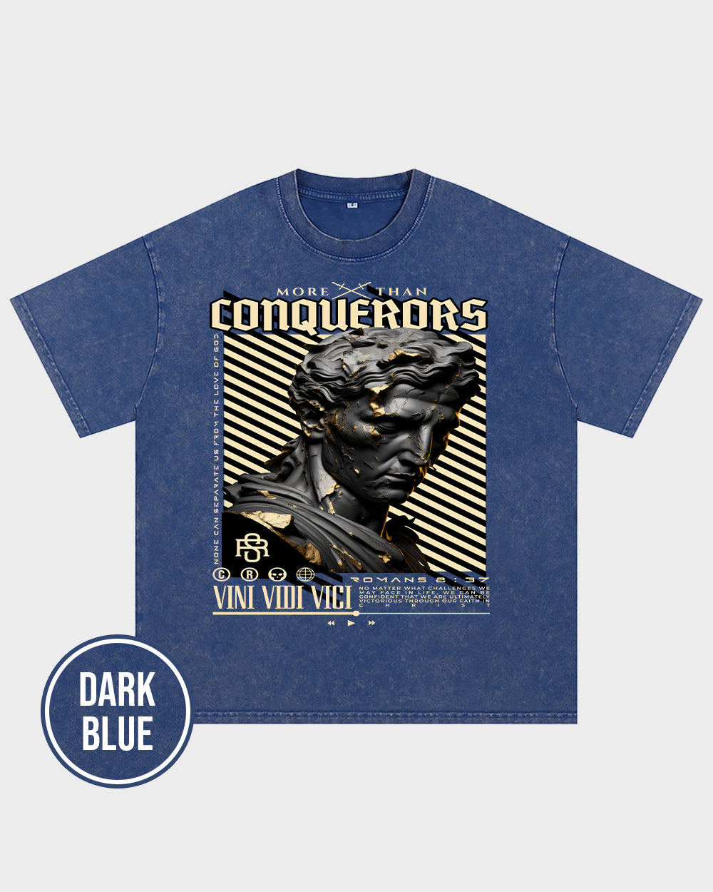 Conquerors Acid Wash Tshirt - Godlygrind