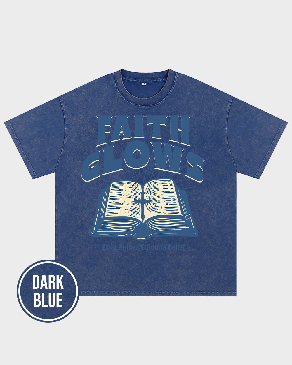 Faith Glows Acid Wash Tshirt - Godlygrind