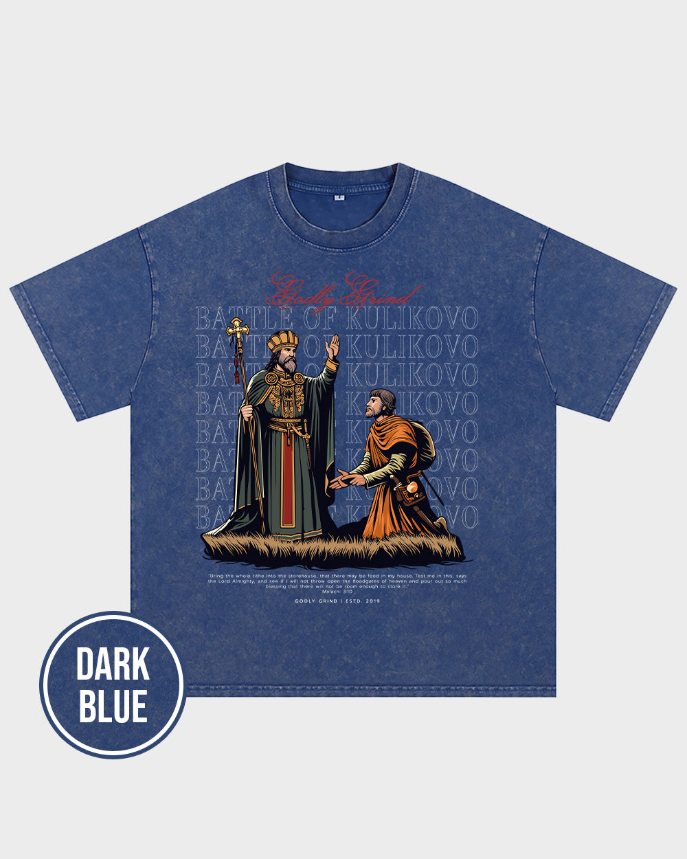 Battle Of Kulikovo Acid Wash T shirt - Godlygrind