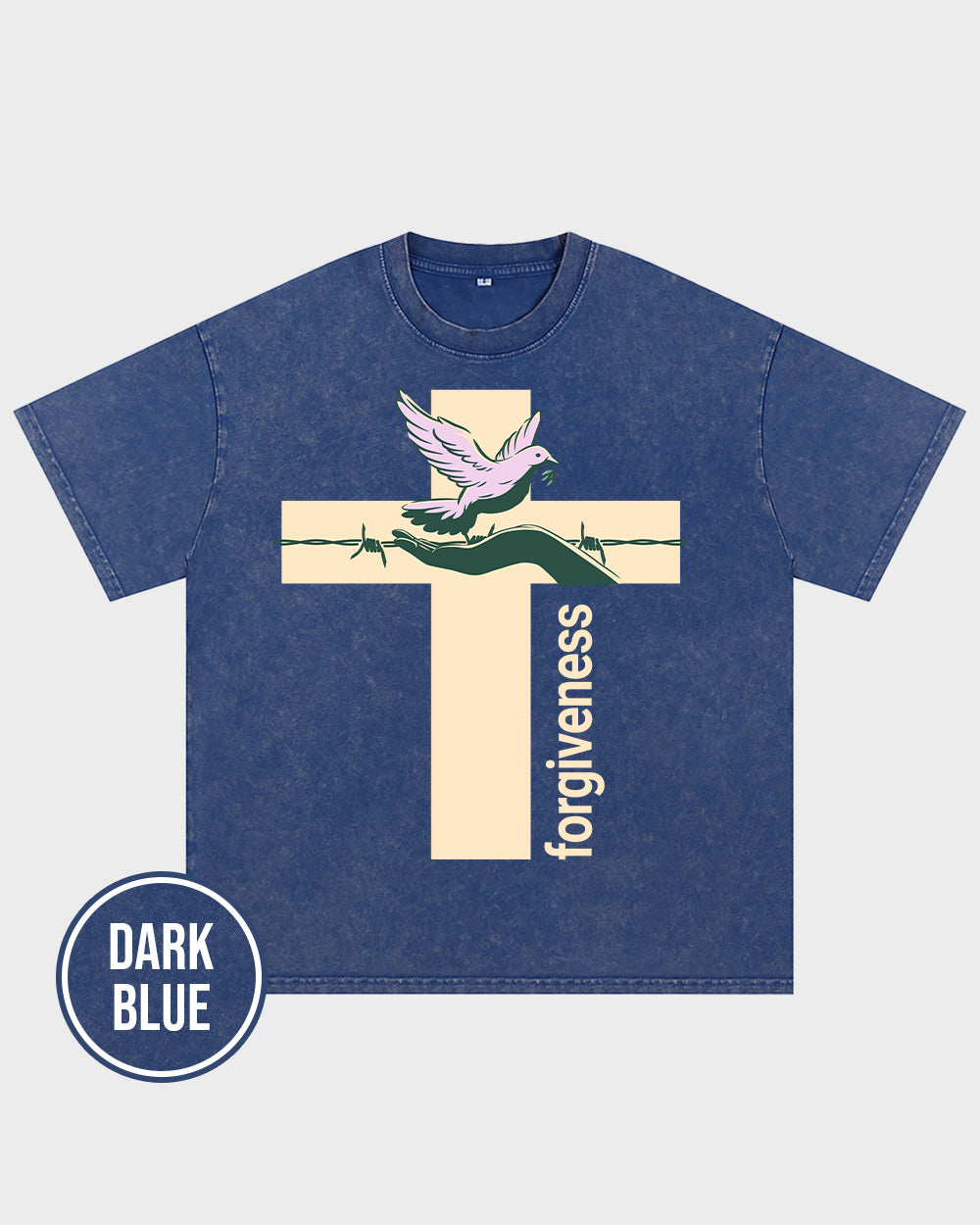 Forgiveness Spiritual Acid Wash Tshirt - Godlygrind