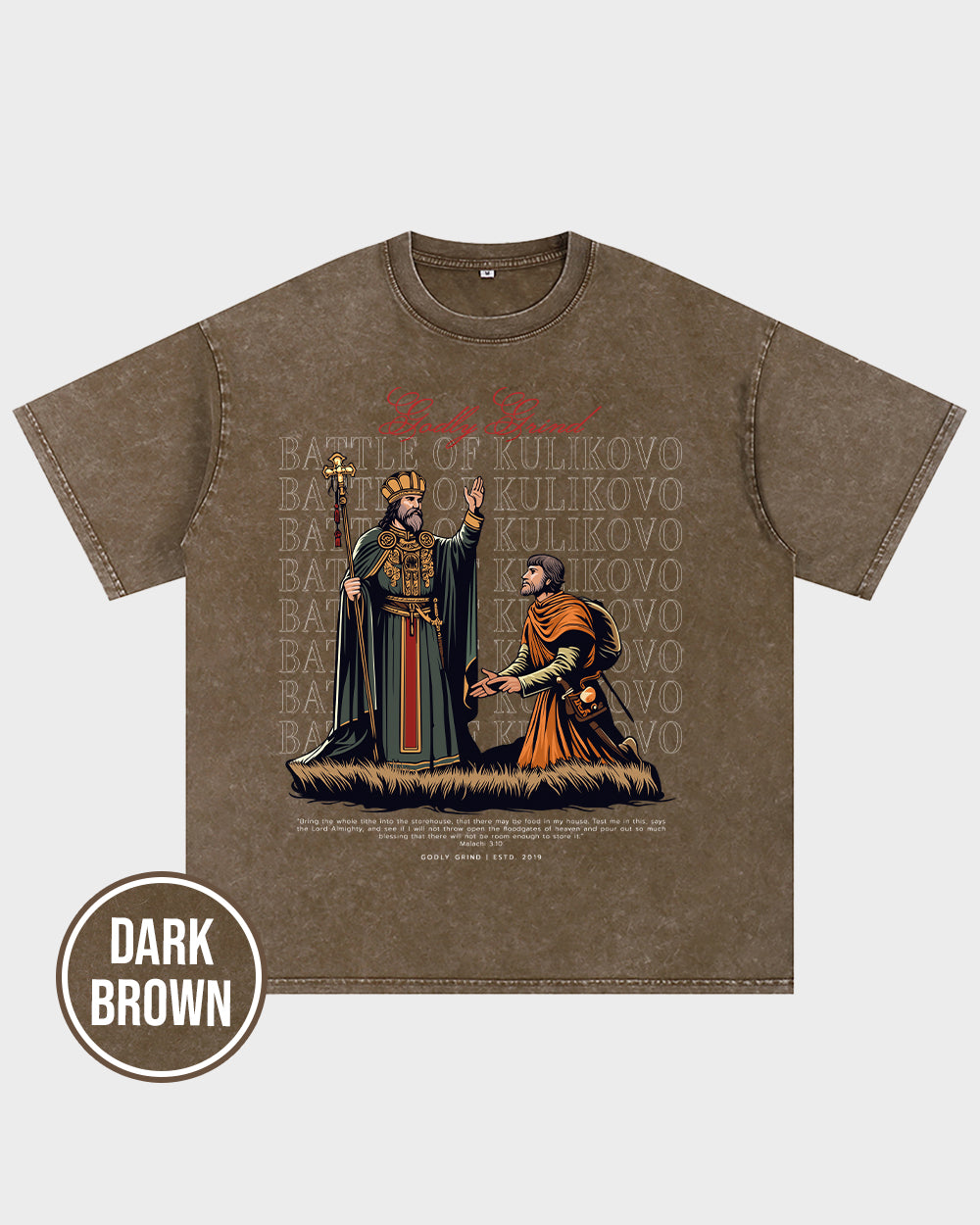 Battle Of Kulikovo Acid Wash T shirt - Godlygrind