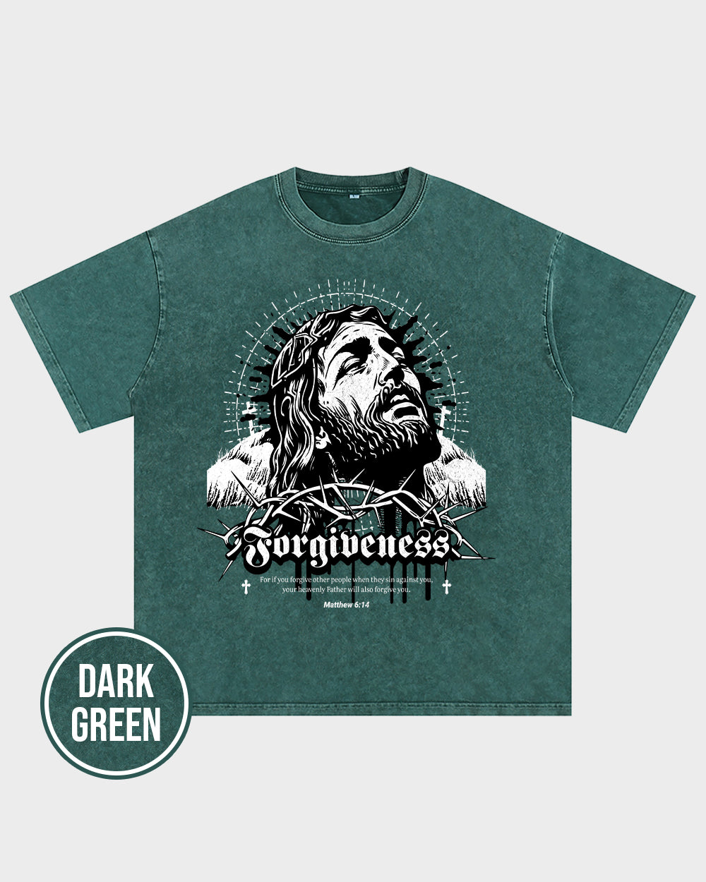 Forgiveness Acid Wash Tshirt - Godlygrind