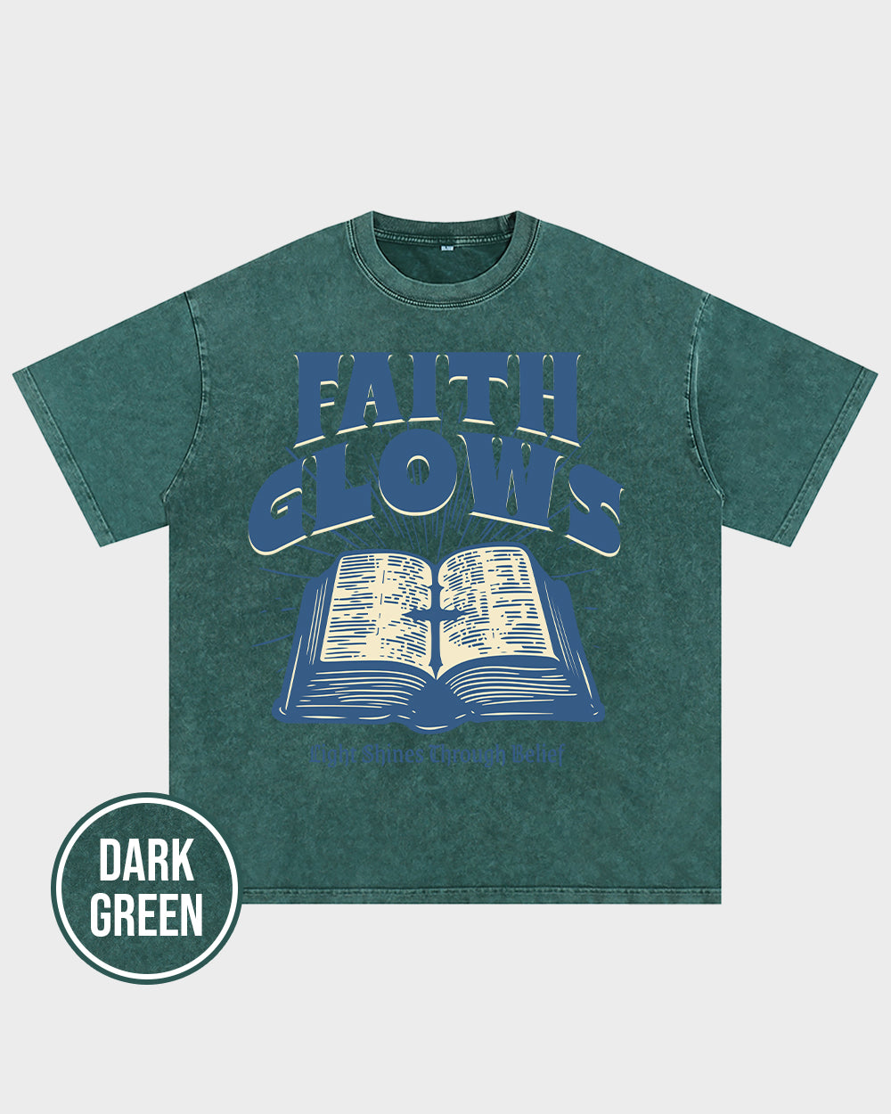 Faith Glows Acid Wash Tshirt - Godlygrind