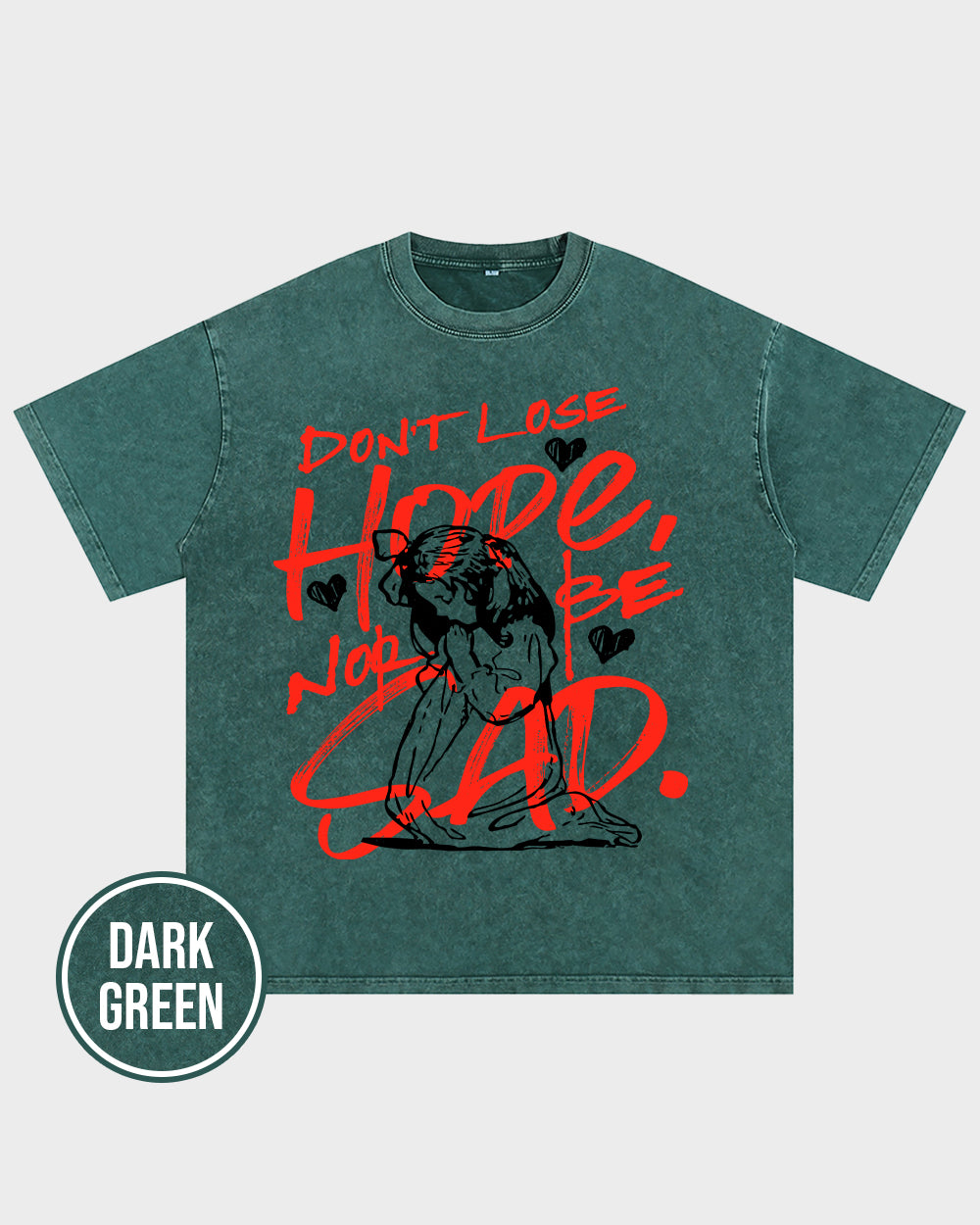 Faith-Don't lose hope Acid Wash Tshirt - Godlygrind