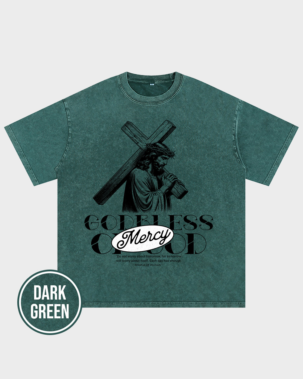 Godbless Mercy Of God Acid Wash Tshirt - Godlygrind