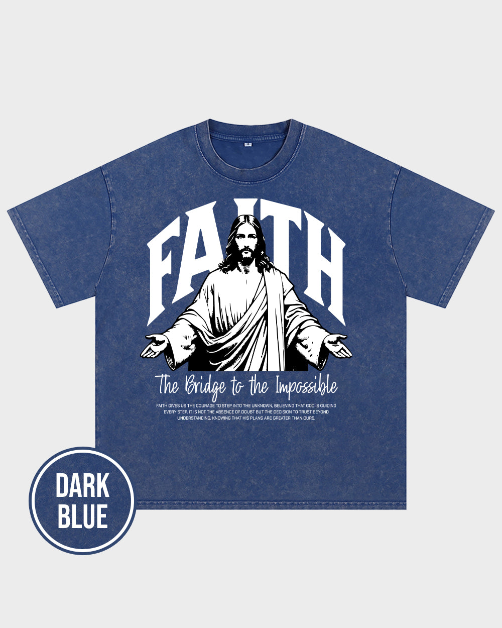 FAITH The Bridge to the Impossible Acid Wash Tshirt - Godlygrind